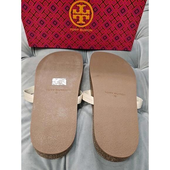 Tory Burch Miller Cloud Leather Sandals Womens Shoes 13 New - Picture 5 of 16